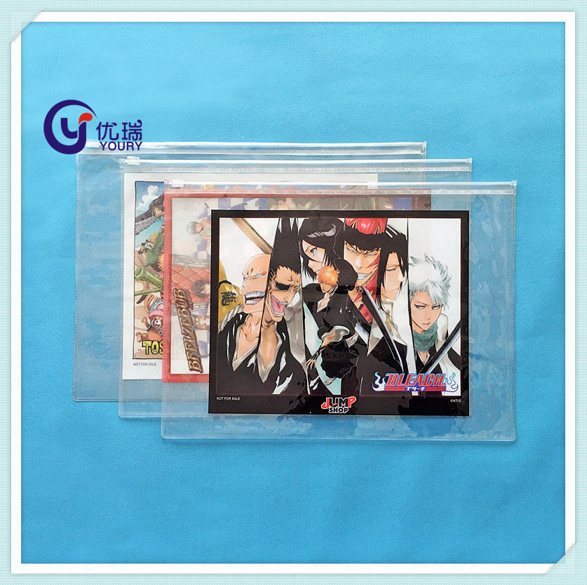 厂家定制彩印PVC包装袋 透明PVC文具拉链袋 塑料薄膜PV