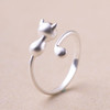 Temperament Silver Cat Personalized Jewelry Open the Township of Korean Fashion Silver Jewelry