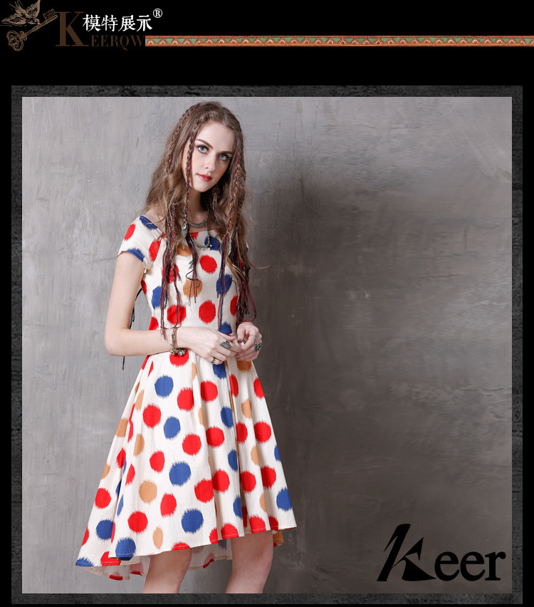 Robe femme LIAOSHI KEER QIAOWA       en Mélange de coton - Ref 3328564 Image 36