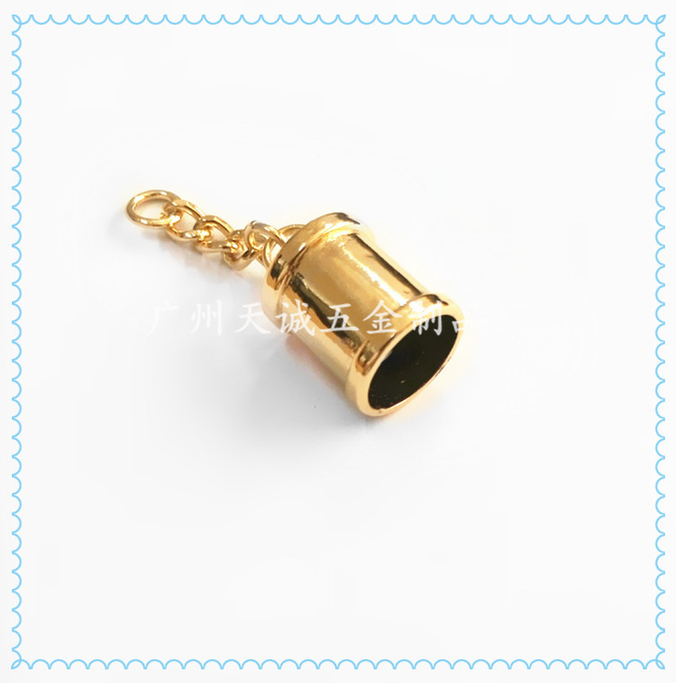 厂家直销服饰箱包五金配件 合金包料流苏吊钟 金属圆柱流苏帽五金