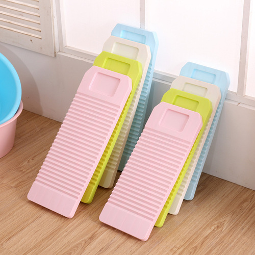 Elegant Series Plastic Scrub Board, Large and Small Laundry Size Home Laundry Helper, Handheld Scrub Board