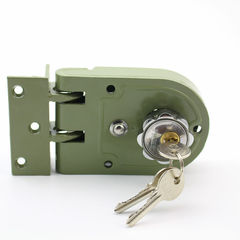 實力牌老虎鎖雙鎖頭保險門鎖老式雙扇門扣鎖外裝門鎖老式防盜鎖