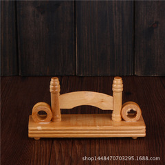 Factory Direct Sales Folding Fan Stand Fan Support Fan Base Wooden Natural Color Fan Stand Fan Accessories Handmade Ornament Wholesale