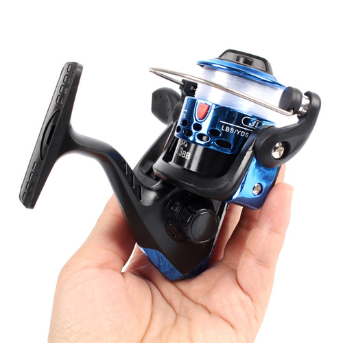 JL200 front unloading spinning wheel 3-axis 5.2:1 left and right hand interchangeable fishing reel with 40 meters fishing line