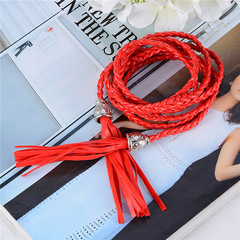 Bestselling Fashion Trend Hand-woven Belt Rope, Versatile Tassel Belt Chain Korean Style Belt for Women Taobao Gift