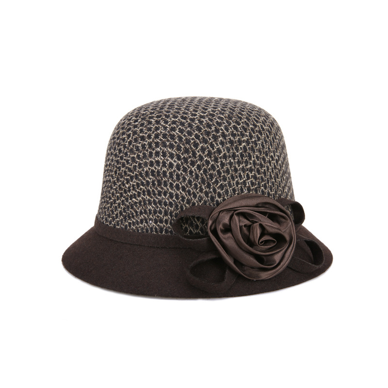 Sombrero de mujer de primavera tophat sombrero de lana sombrero de moda potente fábrica al por mayor Sombrero de mujer invierno a prueba de frío image 3