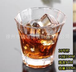 厂家直销 特价无铅玻璃四方圆口杯 威士忌杯 洋酒杯 加厚耐热水杯