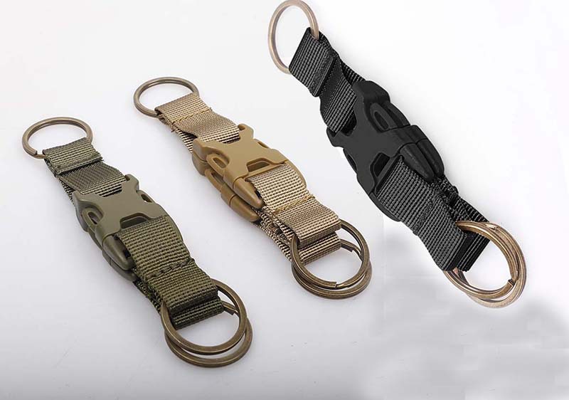 EDC户外多功能三环钥匙扣 战术腰包背包便携配件登山扣 厂家直销|ms