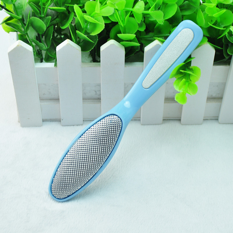 厂家直销 不锈钢金属磨脚器工具 磨脚石砂纸去死皮修脚工具二合一