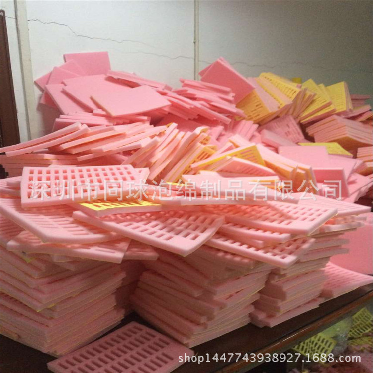 东莞同球泡绵粉红色静电泡绵包装内衬 22KG粘贴海绵包装
