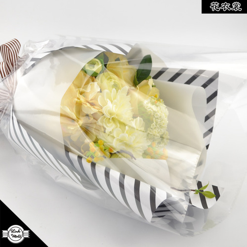 Flower clothes, flower gift packaging, cellophane bouquet materials, flower shop supplies, thickened anti-static flower shop paper wholesale