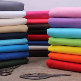 厂家直销10安纯色平纹涤棉帆布布料加厚棉布沙发布床单染色帆布包