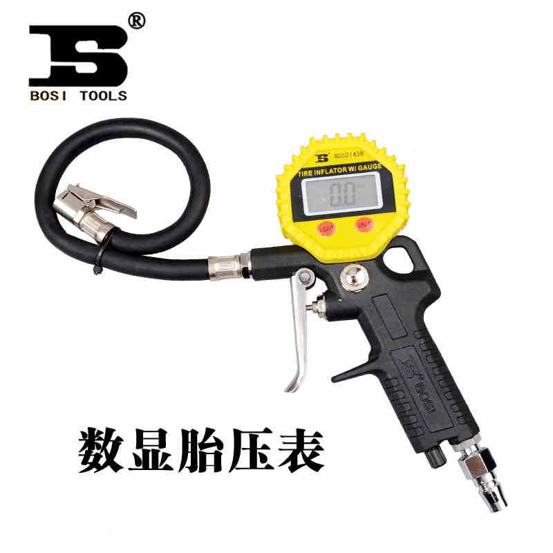 波斯工具 数显轮胎压力表 测压表 充气枪轮 电子胎压表BS521439