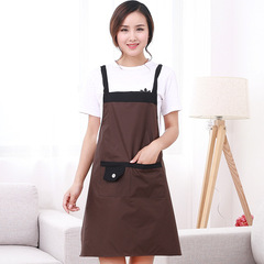 Long-sleeved apron cover coat autumn and winter outerwear adult top women fashionable home kitchen waterproof oil-proof workwear wholesale