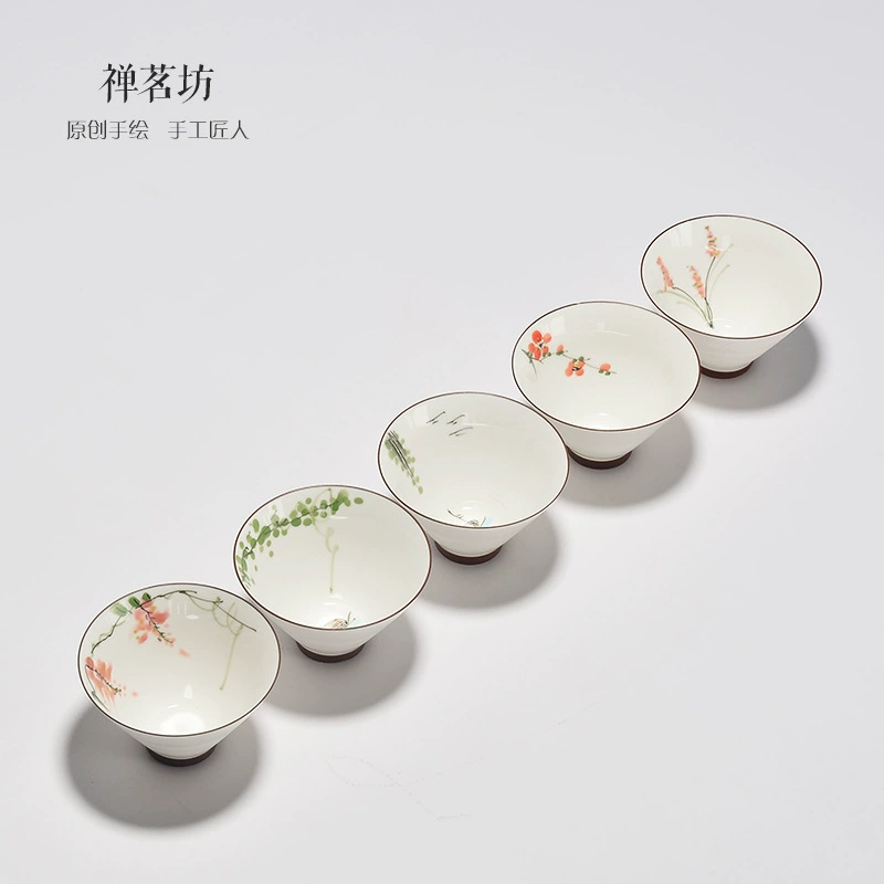 Ceramic tea set, tea cup, DIY, hand painting