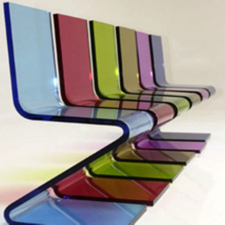 广州厂家市亚克力（有机玻璃）热弯成型椅子可定制