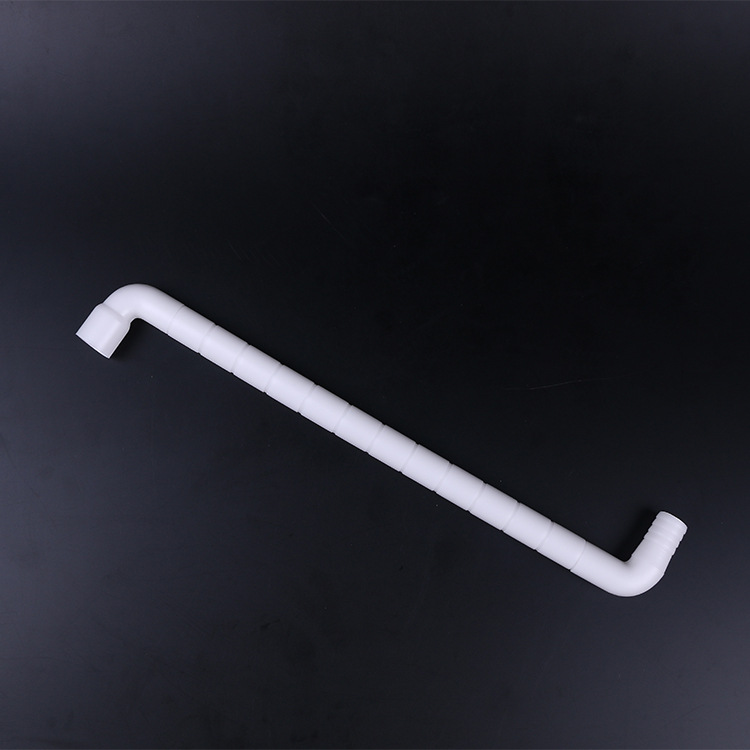 2016新款冰箱排水塑料带弯道波纹排水管 PP管 加长接口 厂家供应