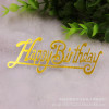 High -end birthday cake 英 Chinese English Birthday Happy Cake Plastic Account Plug -in Plug -in Plug -in