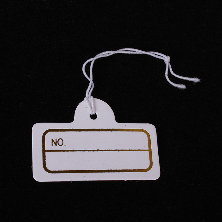 厂家直销 带弹力绳饰品吊牌 商品价格标签 3.2*2.2cm 1000个/包