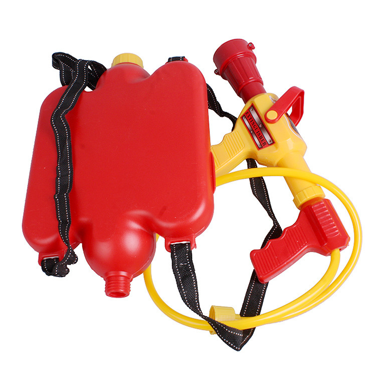 Foreign Trade Children's fire backpack water gun toy summer beach water toy pull-out high pressure water gun