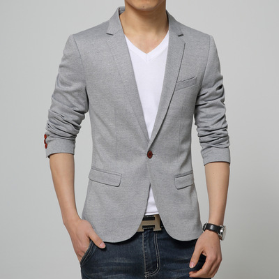 Spring and autumn season new pattern men's wear leisure time Solid Korean Edition Self cultivation Blazer Men's Youth suit coat Metrosexual wholesale