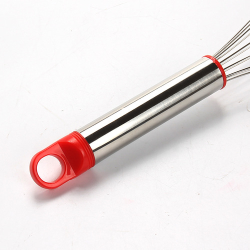 Aimanwu stainless steel red head thick 8-wire manual egg beater household egg beater stirring 10~14 inches optional