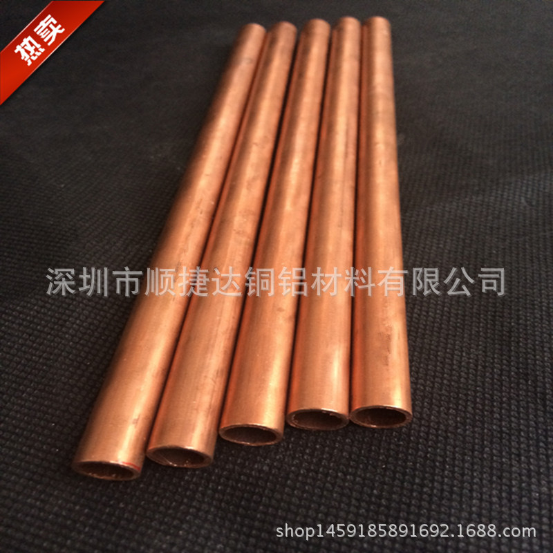 精密小口径紫铜管 T2高纯度薄壁紫铜管现货 精准切割下料铜管