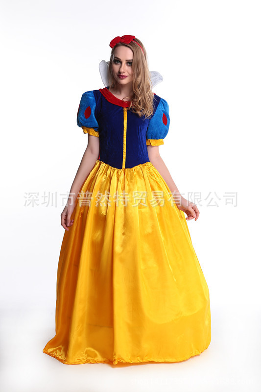 批发万圣圣诞节化装舞会 成人白雪公主裙舞台演出cosplay服装现货