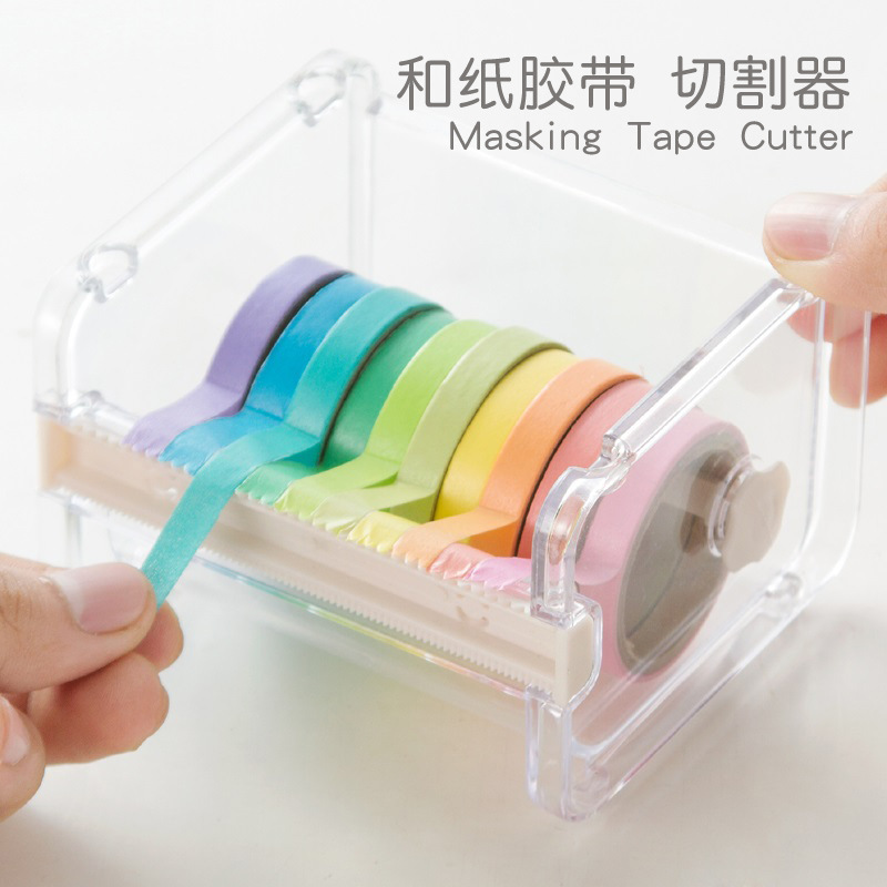 Paper tape originality Cutter to work in an office Stationery Separate loading Hand account Sure Tape Dispenser Plastic box