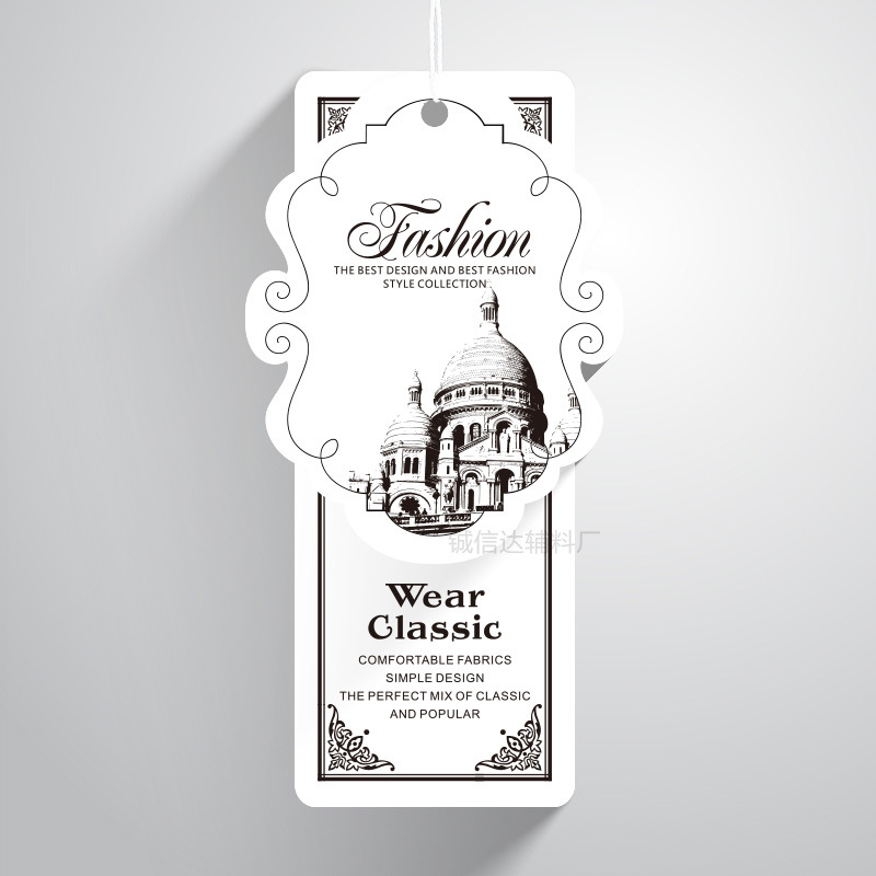 High-grade Women's wear Tag Elevator clothes label Children's clothing men's wear Trademark Customized design Customized Free of charge design