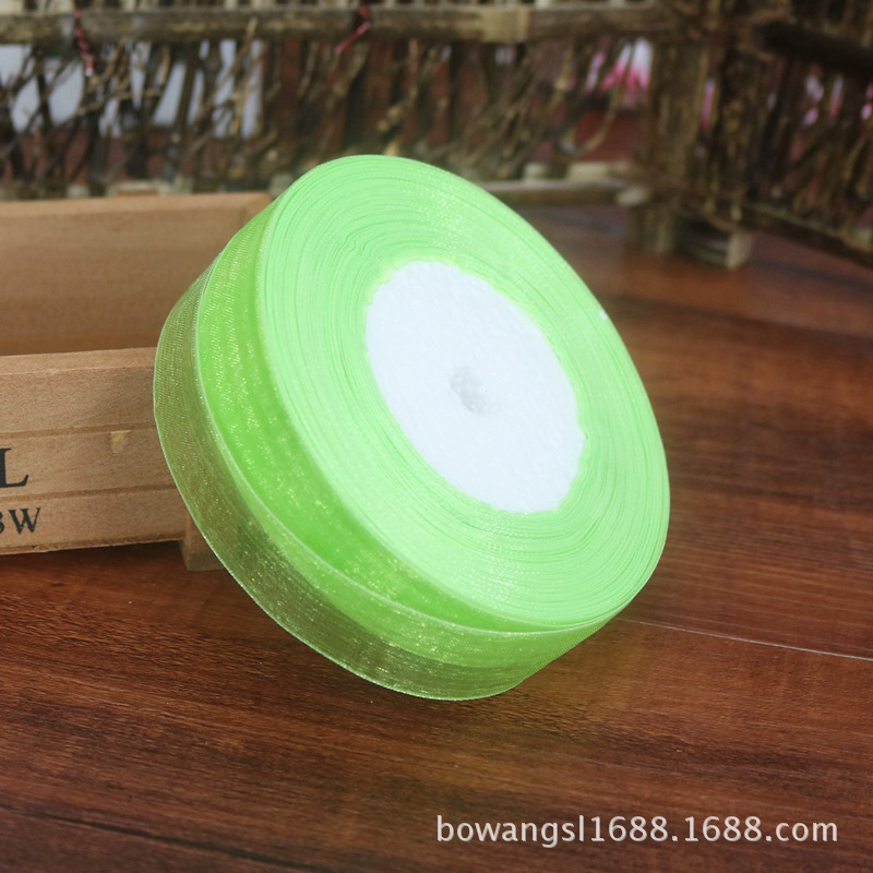 2,5 cm cinta de nieve al por mayor regalo flor hornear decoración cinta hecha a mano DIY cinta decoración de la boda multicolor