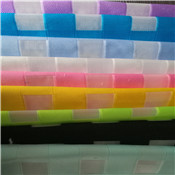 欧根纱镂空大方格剪花色织梭织提花布适用于服装装饰