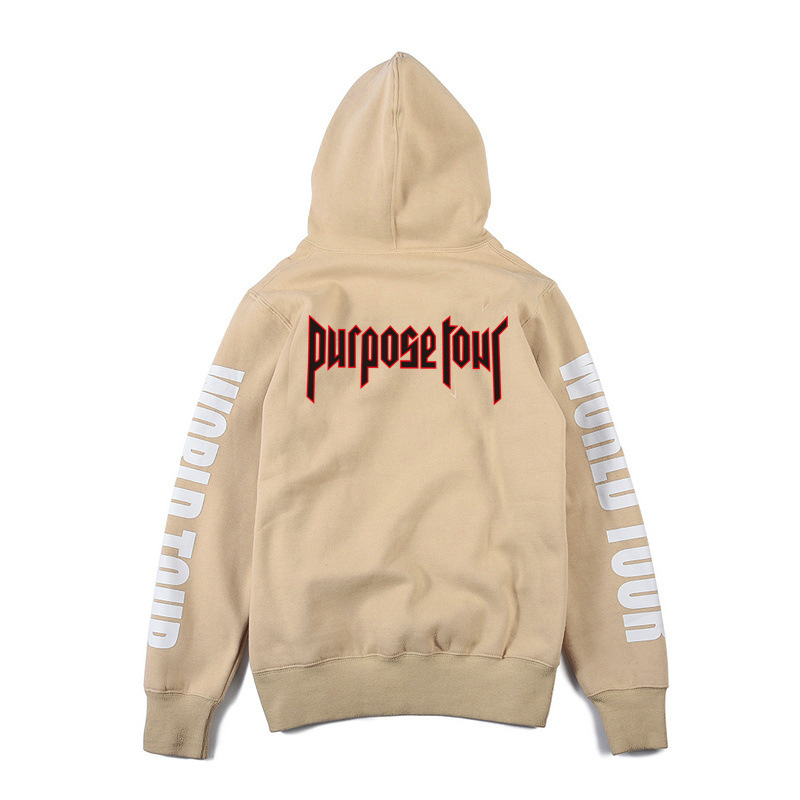 2021 2017 Justin Bieber Purpose Tour Hoodies For Men Jacket Letter