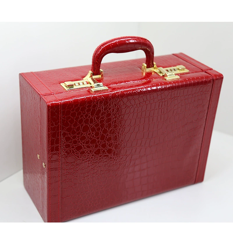 贝艾利 Wedding password box official box dowry box wedding box bride female red dowry box retro portable box
