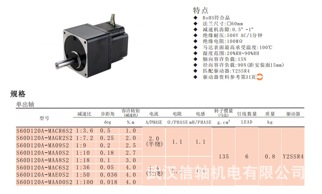 信浓 S60D120A-MACR6S2减速机 S60D120A-MACR6S2减速机