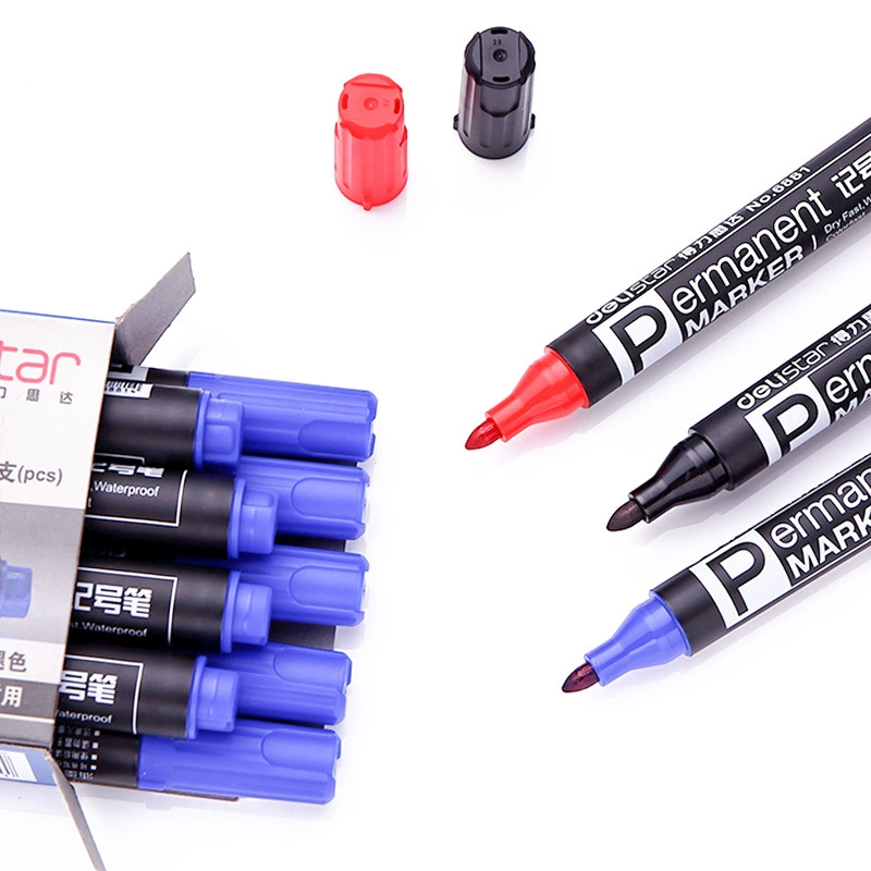 Deli Black 6881 Масляная Секс Стандартная ручка синяя большая красная логистическая ручка стандартная ручка не вытирается
