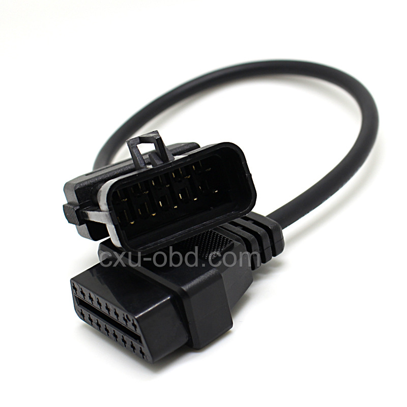 欧宝 10pin 连接诊断延长线10Pin to OBD2 16PIN Cable