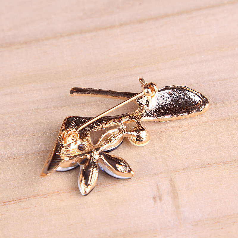 Korean fashion trend alle spiel kristall strass high heels brosche pin zubehör_voghion.com