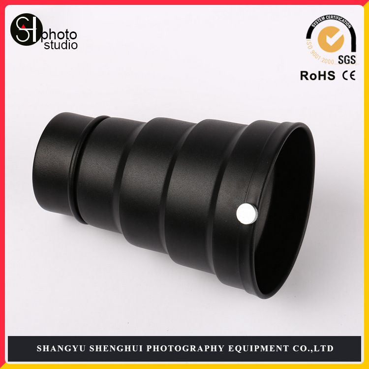 摄影器材 小束光筒 猪嘴 带四色片 闪光灯聚光筒摄影器材附件