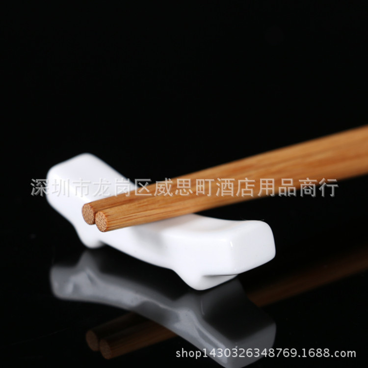 Creative chopstick holder wholesale white ceramic chopstick holder hotel tableware dual-purpose spoon holder dual-purpose chopstick holder
