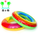 Радужный надувной детский фруктовый плавательный круг, увеличенная толщина