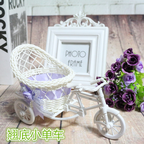 Wholesale rattan vase Flower Baskets Xiaobian tricycles shooting…