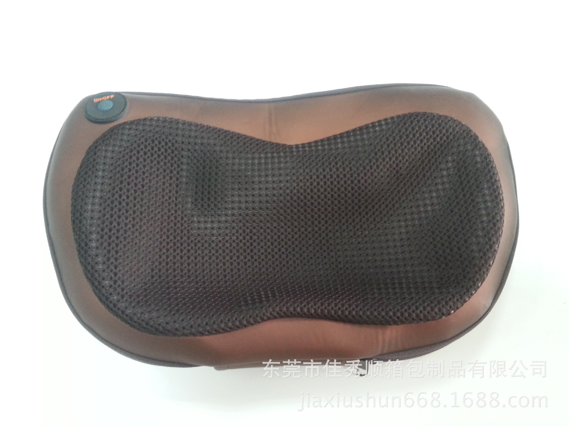 EVA包土豪金PU按摩器枕外壳EVA电动按摩靠垫 加热按摩靠枕套加 工