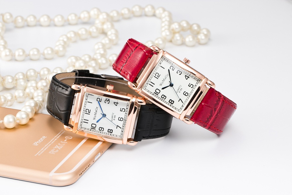 Il nuovo orologio da cintura da donna con quadrante rettangolare personalizzato di Womage, orologio al quarzo digitale minimalista alla moda_voghion.com