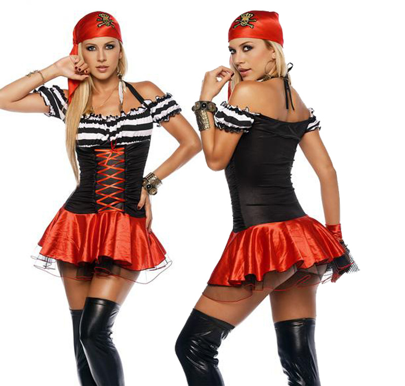European and American cosplay Sexy Pirate uniform suit sexy role play clothing Single Game clothing wholesale