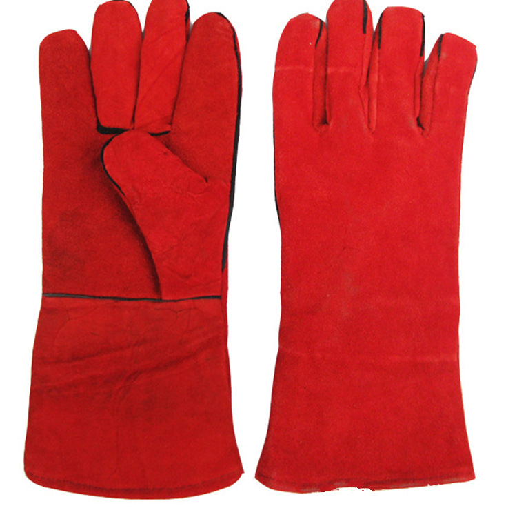 Welding gloves Full leather Welder gloves glove Labor insurance Electric welding Leather Gloves