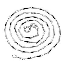 厂家直销铜镀银项链 女士韩国韩版银饰品短款锁骨链复古元宝链