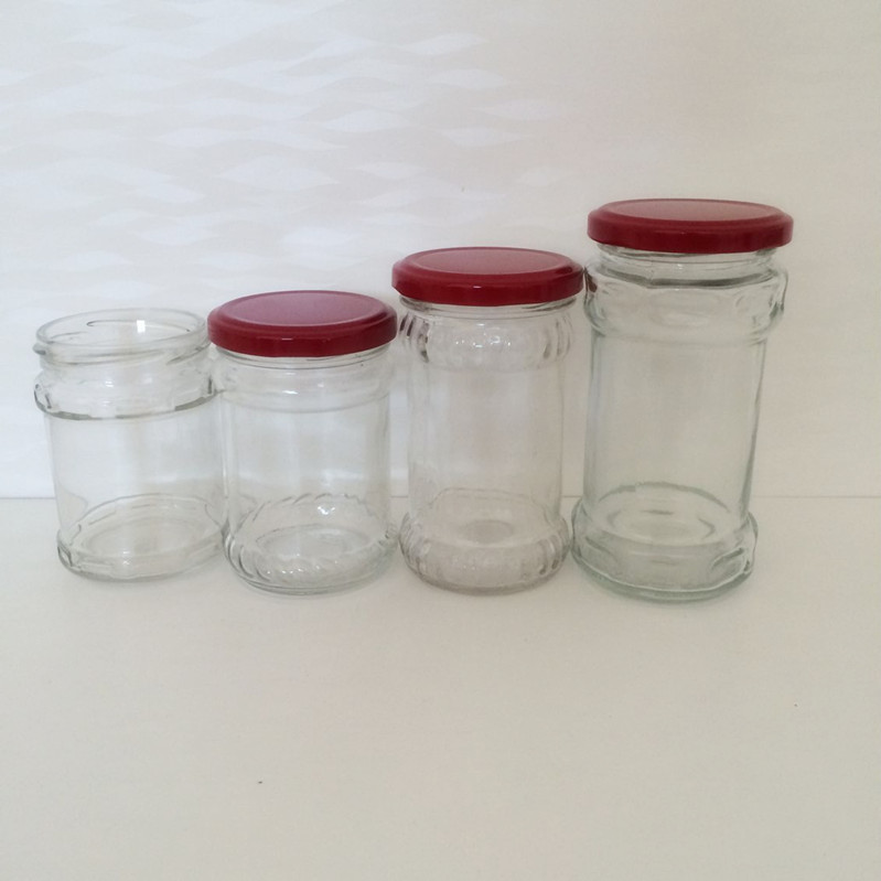 麻辣酱瓶 生产定做玻璃瓶酱菜瓶 麻辣酱专用玻璃瓶 马口铁盖