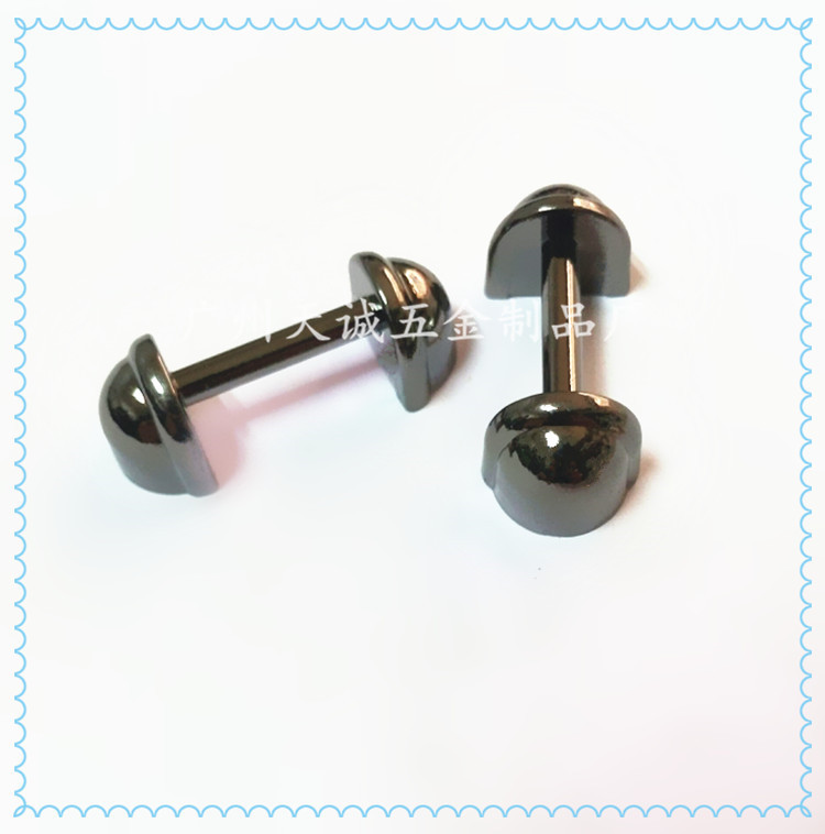 供应箱包手袋五金车轮配件 锌合金杠铃/哑铃 包包五金螺丝钉配件