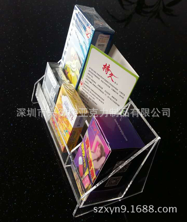 厂家直销透明亚克力情趣用品展示架 资料架 亚克力盒子